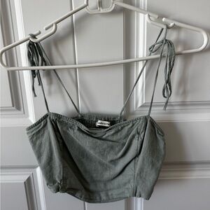 Abercrombie Cropped Tube Shirt with Ties